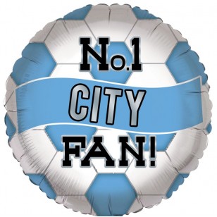No 1 City Fan Football Balloon